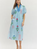 Entro floral collared midi dress