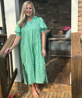 Umgee striped collared dress