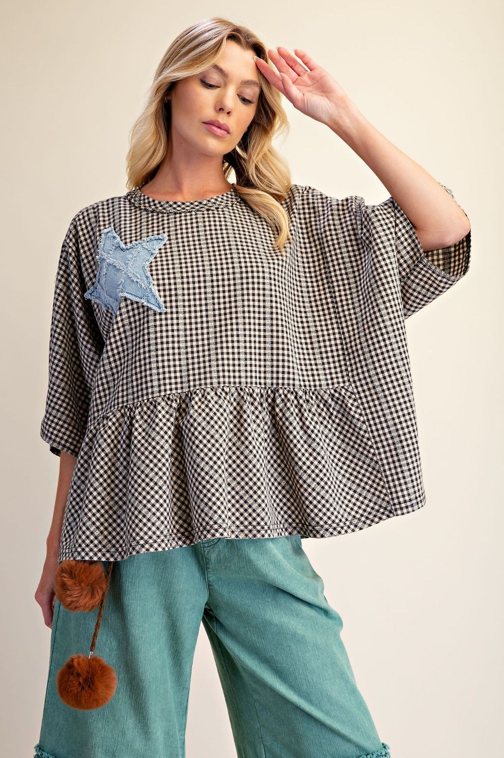EASEL STAR PATCH FEATURED WASHED SET