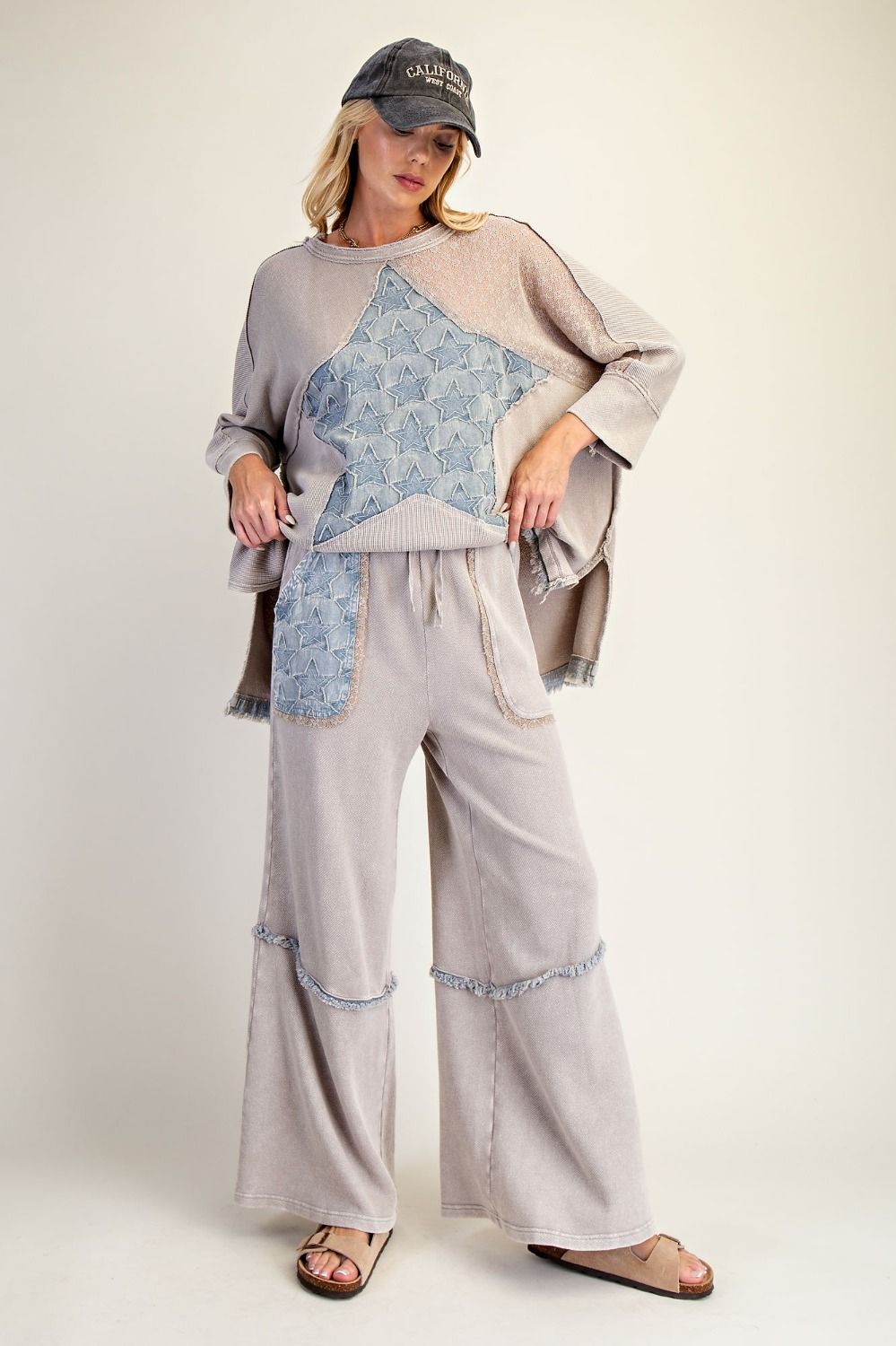 EASEL STAR PATCH MIX WASHED TERRY SETS