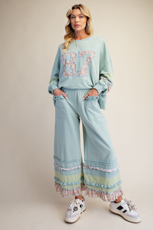 EASEL 87 GRAPHIC PATCH WASHED TERRY SET