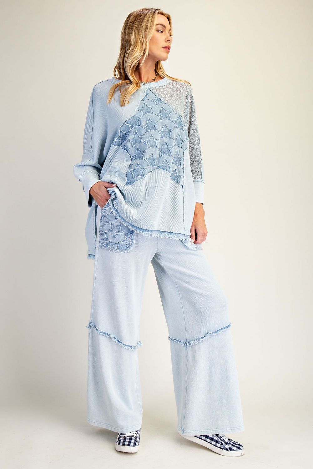 EASEL STAR PATCH MIX WASHED TERRY SETS