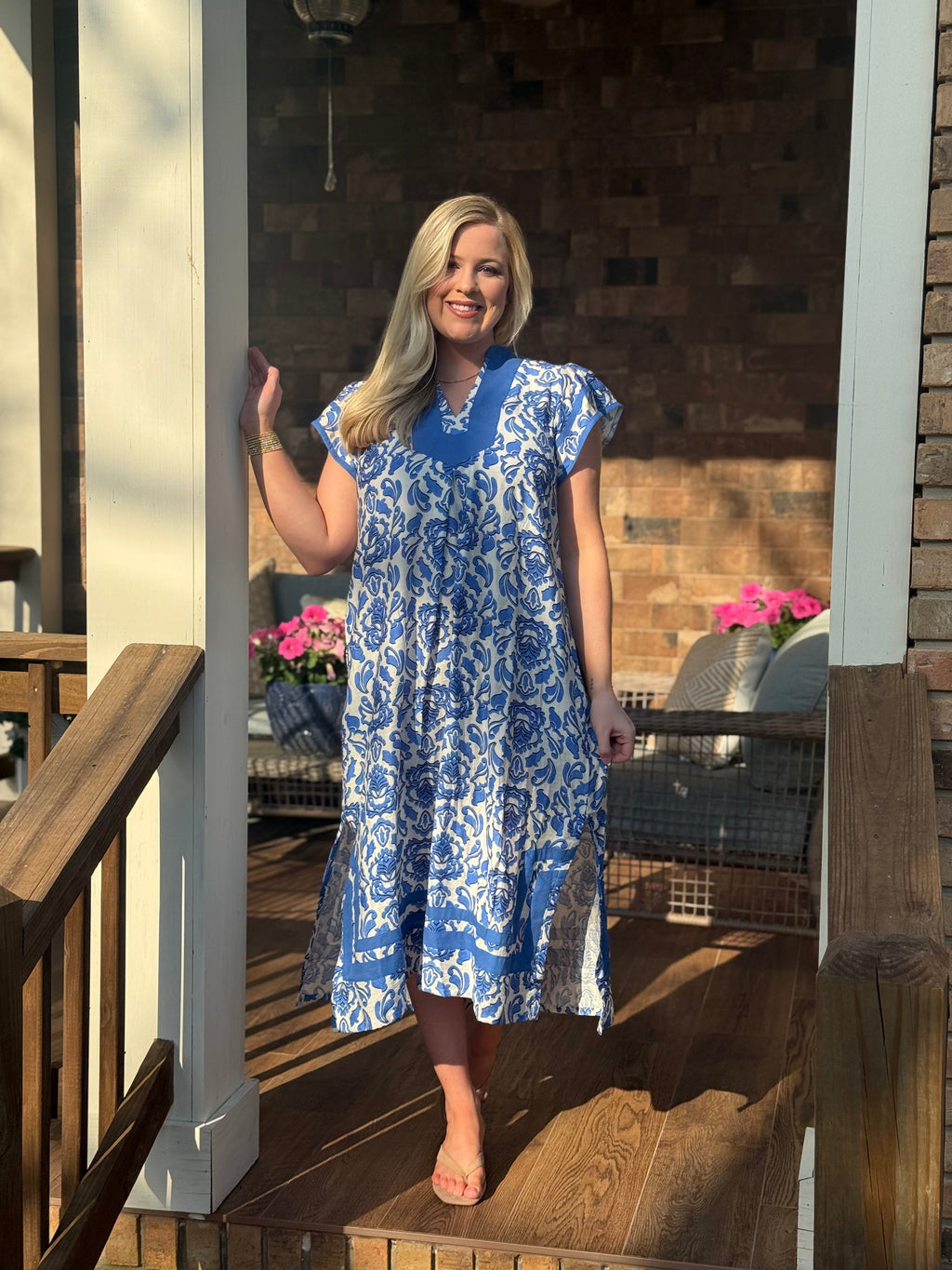 Umgee collared midi dresses
